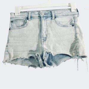 American Eagle light wash next level stretch shorts size 4